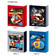 Σακούλα Χάρτινη Δώρου 3D με Οχήματα