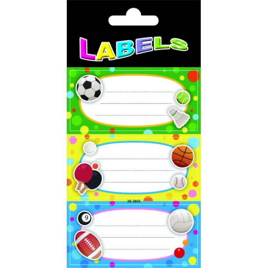 Ετικέτες Αυτοκόλλητες Σχολικές 2 φύλλα