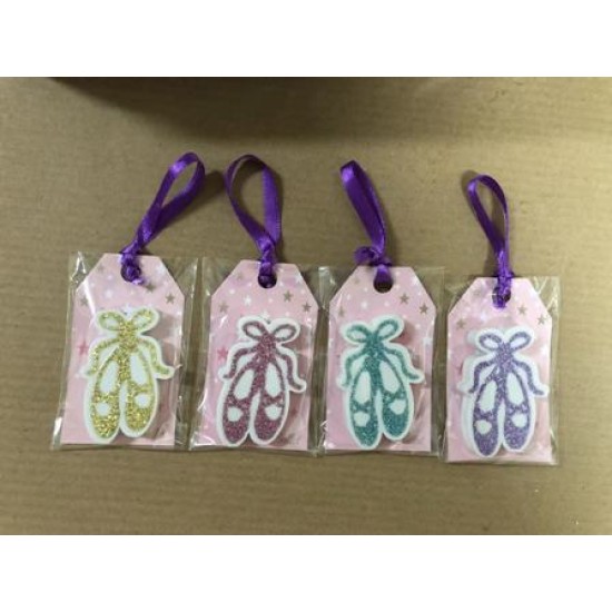 Γόμα με glitter παπούτσια μπαλλέτου