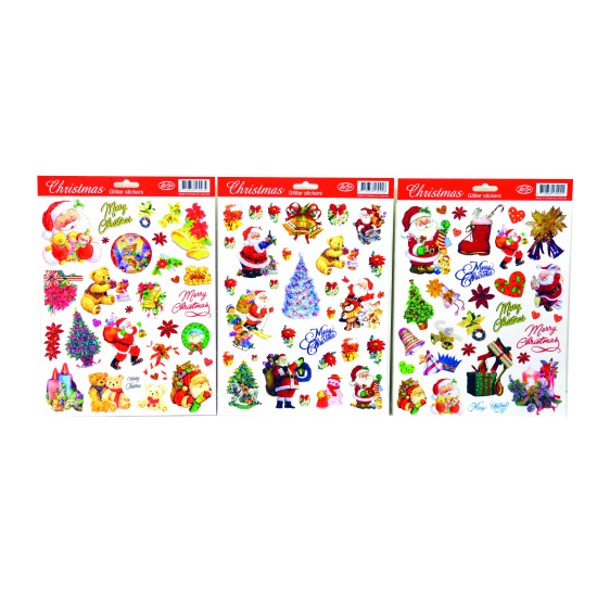 Αυτοκόλλητα χάρτινα χριστ/κα σε καρτέλα Α4