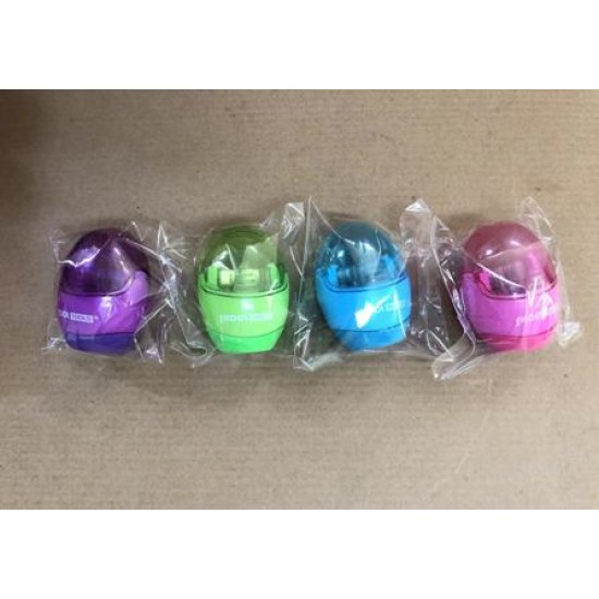 Ξύστρα-Γόμα οβάλ βαρελάκι 2 τρύπες