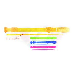 Φλογέρα πλαστική διάφανη σε θήκη