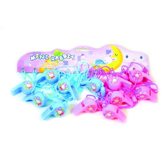 Σφυρίχτρες πλαστικές με λαγουδάκι