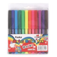 Μαρκαδόροι λεπτοί 12 χρωμάτων