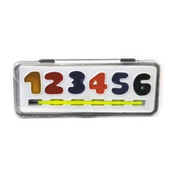 Νερομπογιά 6 χρωμάτων αριθμοί