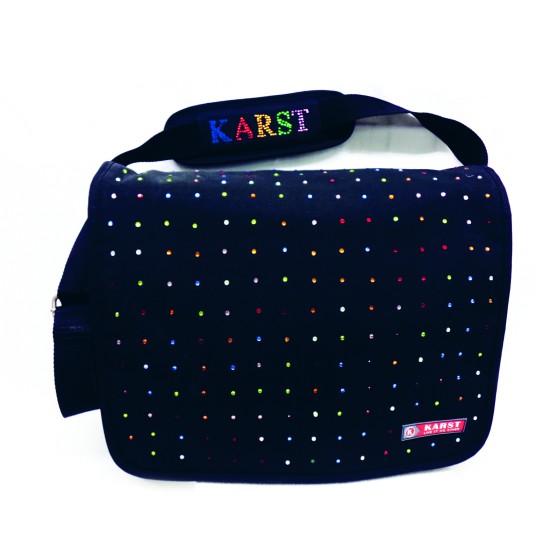 Τσάντα ταχυδρόμου με στρας Karst