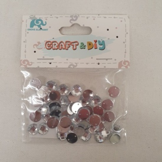 Διαμάντια Πλαστικά Ασημί