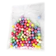 Χάνδρες πλαστικές στρόγγυλες 25γραμ. 1 εκ.