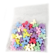 Χάνδρες πλαστικές πεταλούδα 25γραμ.