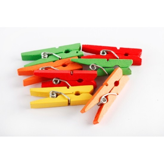 Μανταλακια Χρωματιστά 3 εκ.