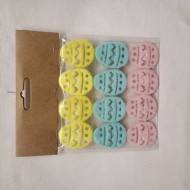 Αυτοκόλλητα Τσόχας Αυγά 3,5 cm 12τεμ.