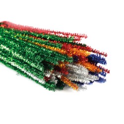 Σύρματα Πίπας Μεταλλιζε 6χιλ.*30εκ. σετ 100τεμ.