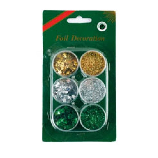 Χρυσόσκονη και αστεράκια σε σετ 6 τεμ.