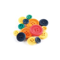 Κουμπιά Ξύλινα Χρωματιστά σετ 100 τεμ.