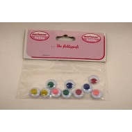 Ματάκια Χρωματιστά 12χιλ.10τεμ.