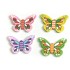 Ξύλινη πεταλούδα 12 τεμ.